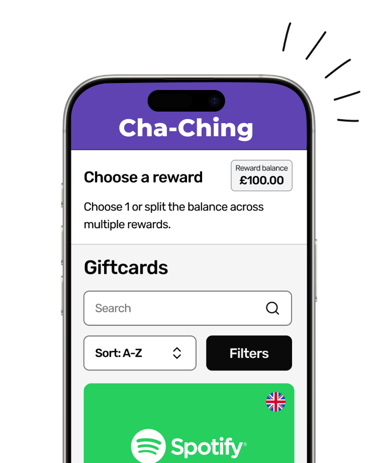 Cards with the message, "Send £100 to Pay £100".